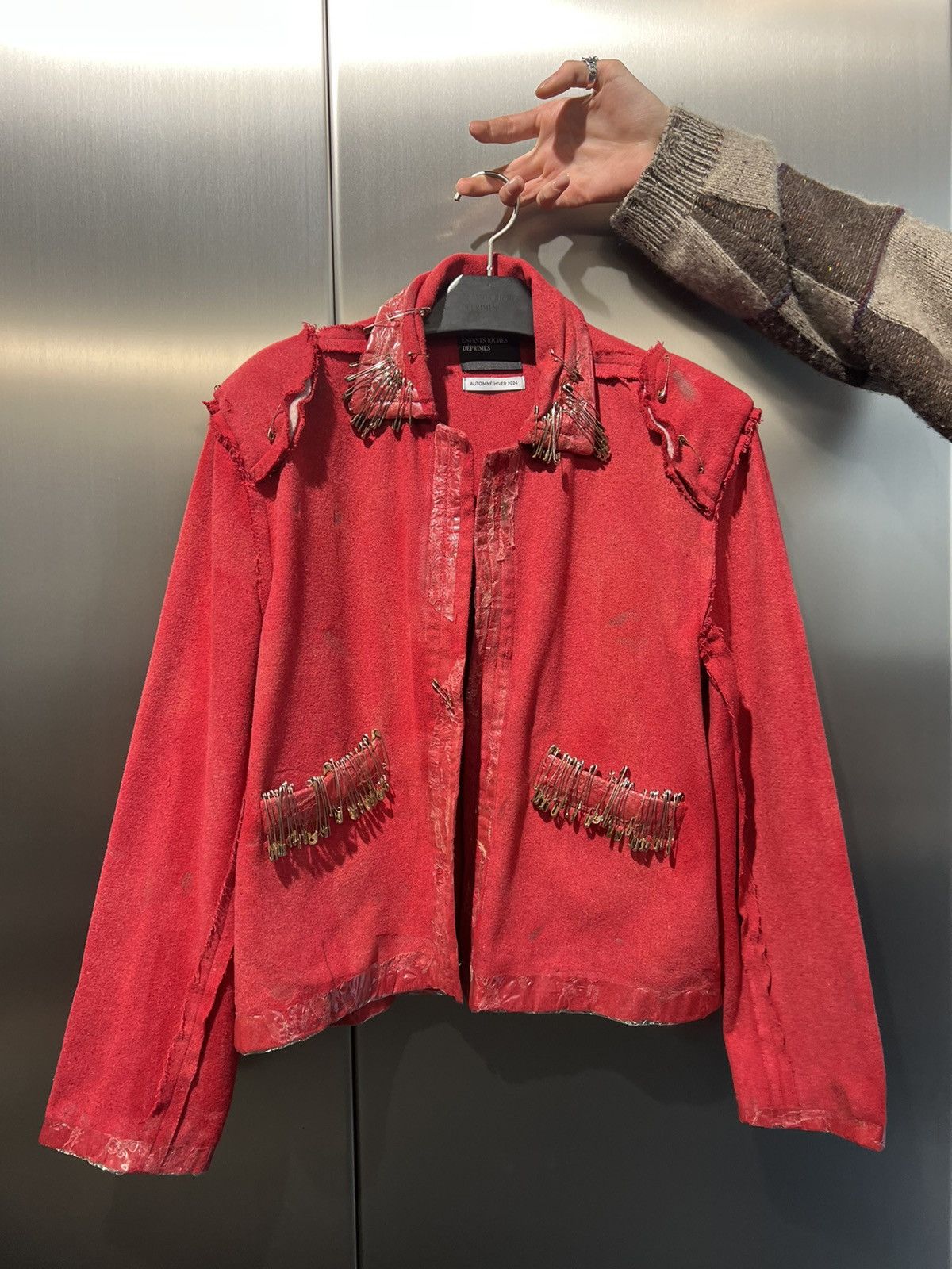 Enfants Riches Deprimes FW23 Opium Den Frank Leather Jacket Red