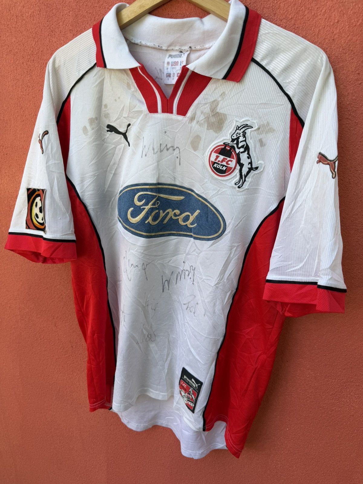 Puma 1.FC Koln Matchworn x Wollitz x Number 10 Size US M / EU 48-50 / 2 - 3 Thumbnail