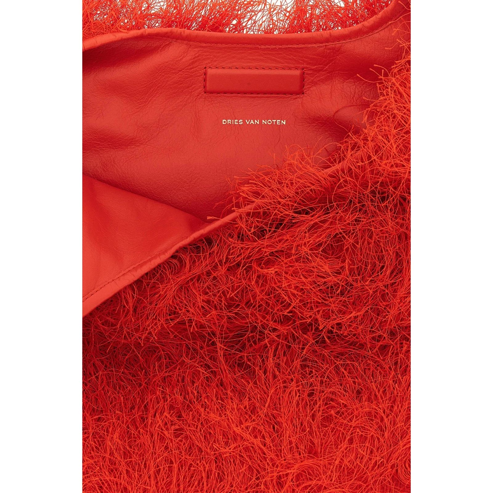 Dries Van Noten DRIES VAN NOTEN Fringed Red Tote Bag New & Authentic Size ONE SIZE - 4 Thumbnail