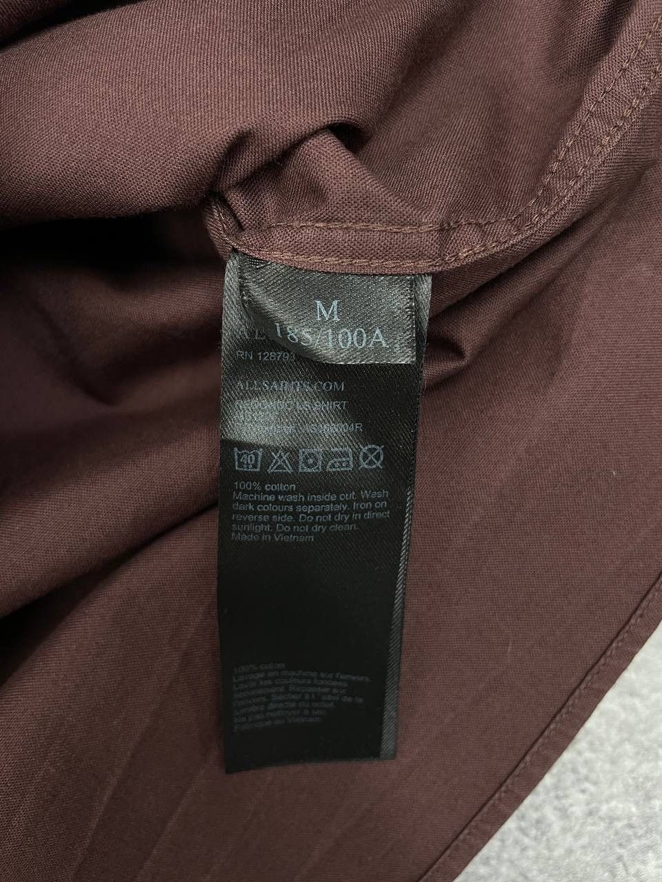 Allsaints AllSaints Men Cotton Shirt Button Down Long Sleeve Brown Size US M / EU 48-50 / 2 - 6 Thumbnail