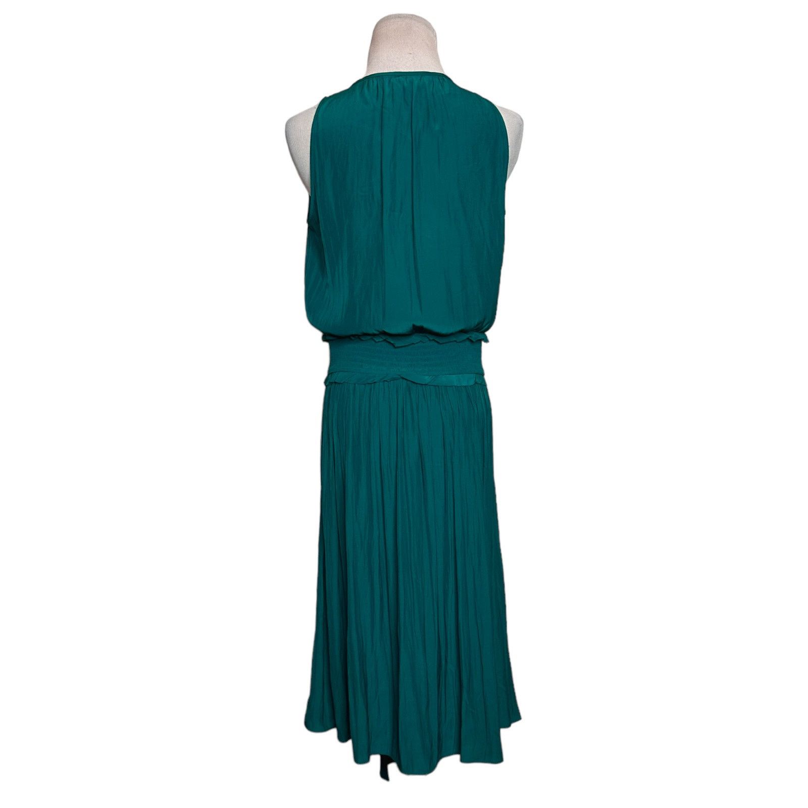Ramy Brook Ramy Brook emerald embellished draped cocktail dress size XS Size XS / US 0-2 / IT 36-38 - 2 Thumbnail