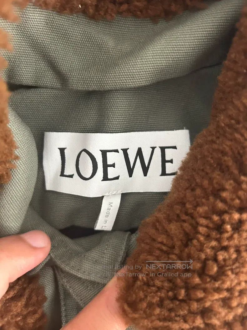 Loewe Loewe Olive Green Collar Jacket Size US M / EU 48-50 / 2 - 2 Thumbnail