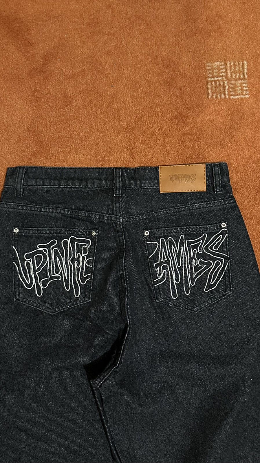 Other Up In Flames Black Denim Jeans Size US 30 / EU 46 - 1 Thumbnail