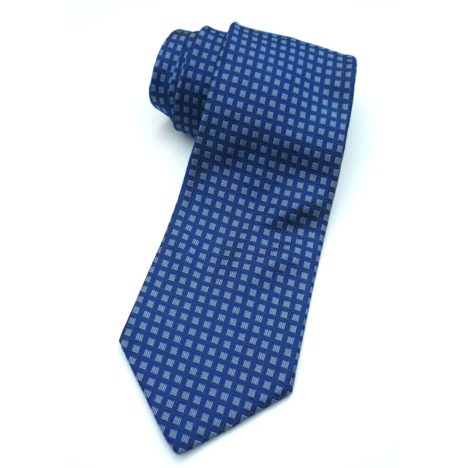 Brooks Brothers Brooks Brothers Makers Silk Tie Men’s Classic Woven in Italy Made in USA Blue Plaid Check 57.5" 3.75" 100% Silk Size ONE SIZE - 2 Thumbnail
