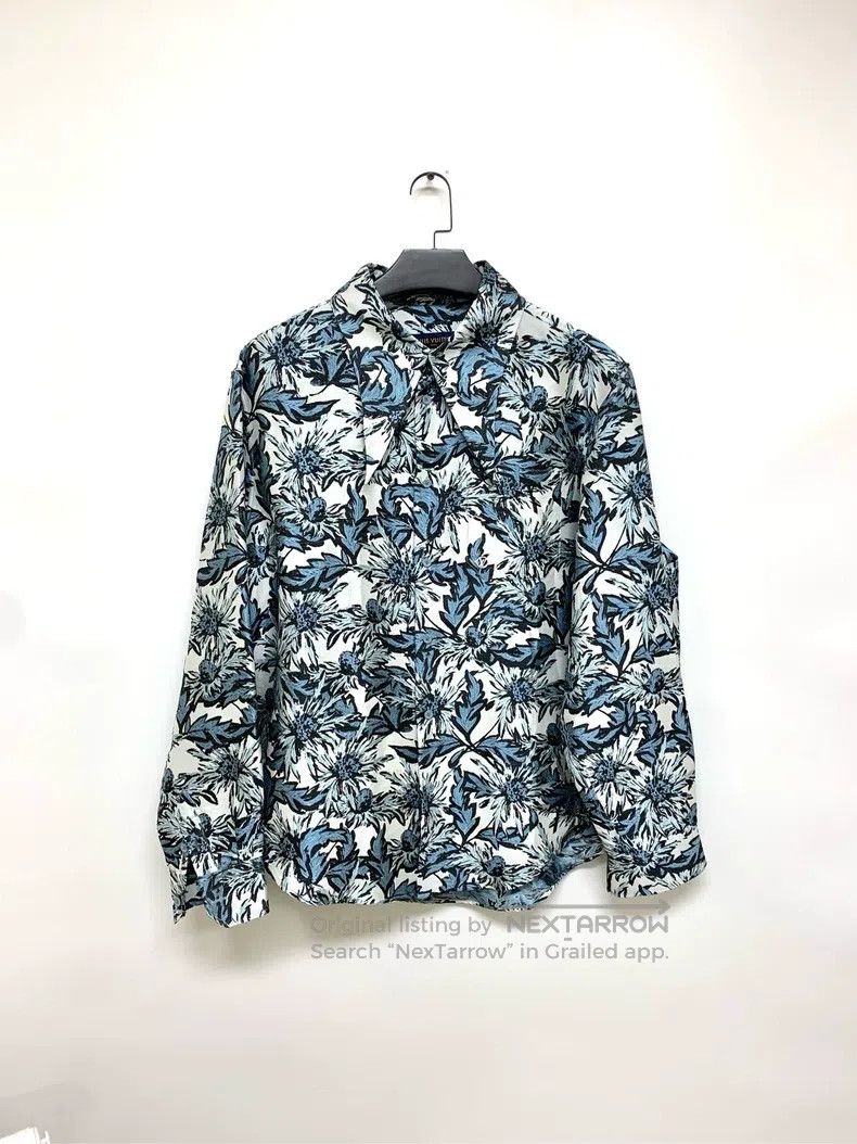 Louis Vuitton size 4l Floral-printed long-sleeved jacket
