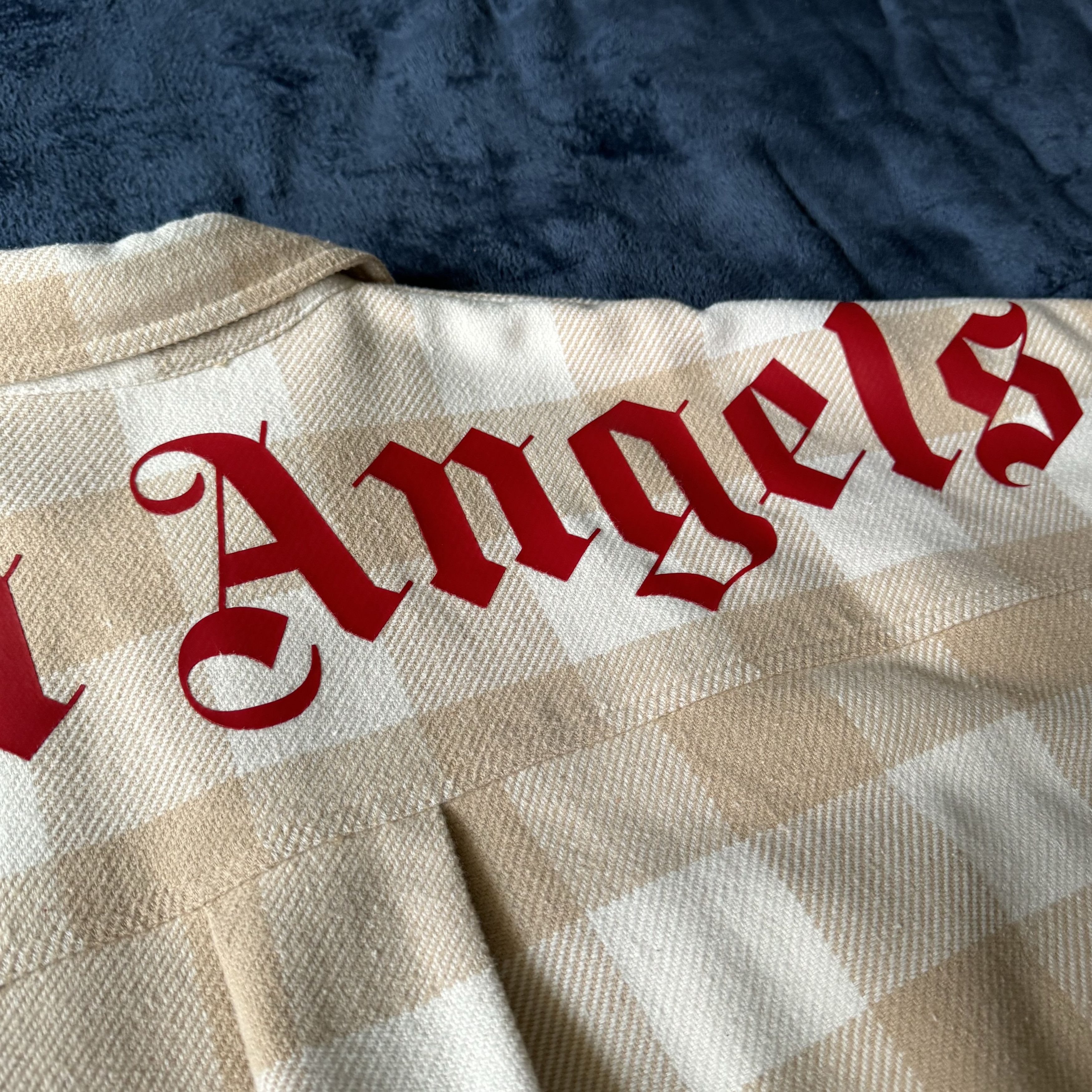 Palm Angels Palm Angels Checked Logo All Over Shirt Jacket Size US M / EU 48-50 / 2 - 9 Thumbnail