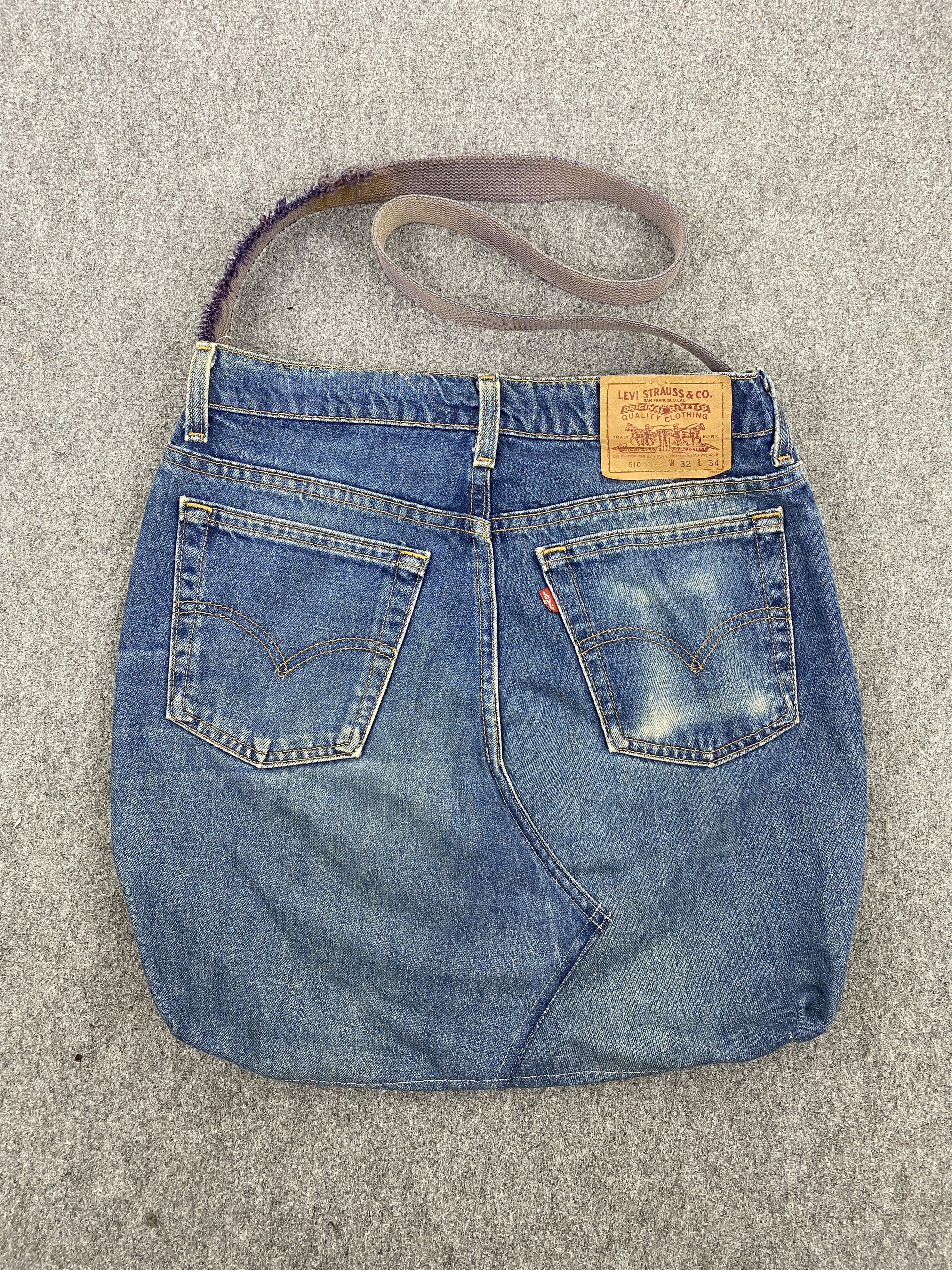 Handmade × Levi's × Vintage Vintage Levi's Jeans Custom Handmade Cossbody Bag BG0105 Size ONE SIZE - 10 Thumbnail