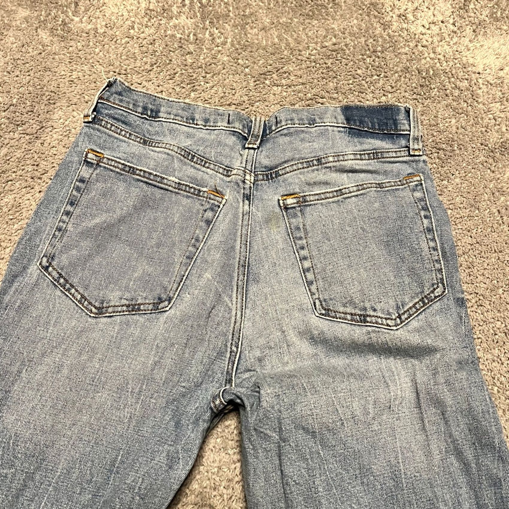 Abercrombie & Fitch VINTAGE Abercrombie & Fitch Jeans Womens Slim Straight Ultra High Rise Blue 29 Regular Womens 90s Stain Size 29" - 5 Thumbnail