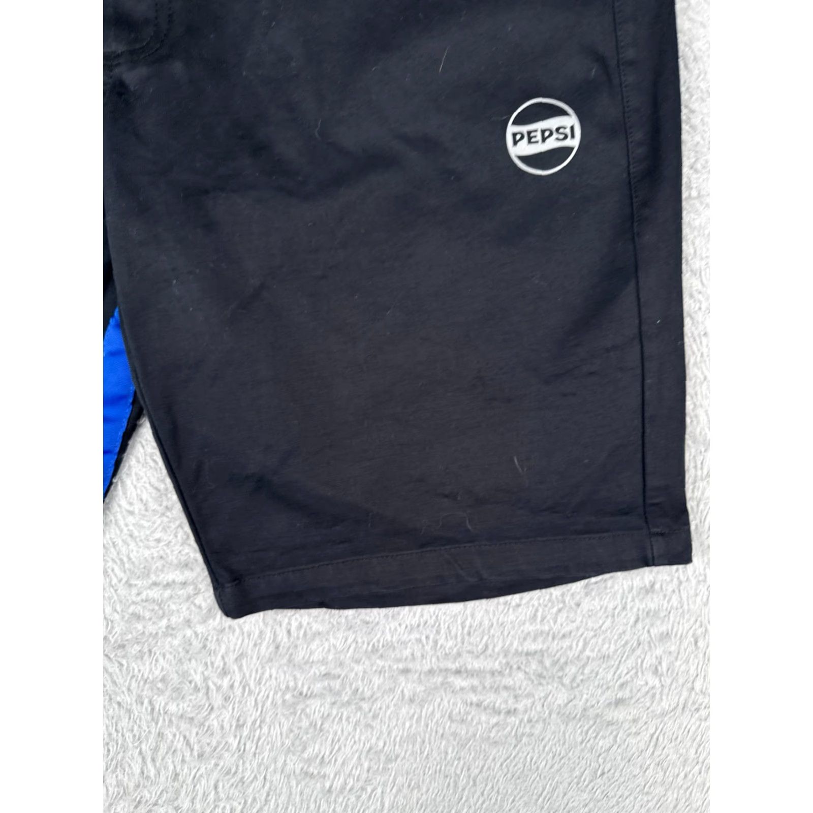 Vintage Pepsi Shorts Adult 38 Black Blue Pockets Work Uniform PM-SHORT Cotton Blend 10" Mens Size US 38 / EU 54 - 2 Thumbnail