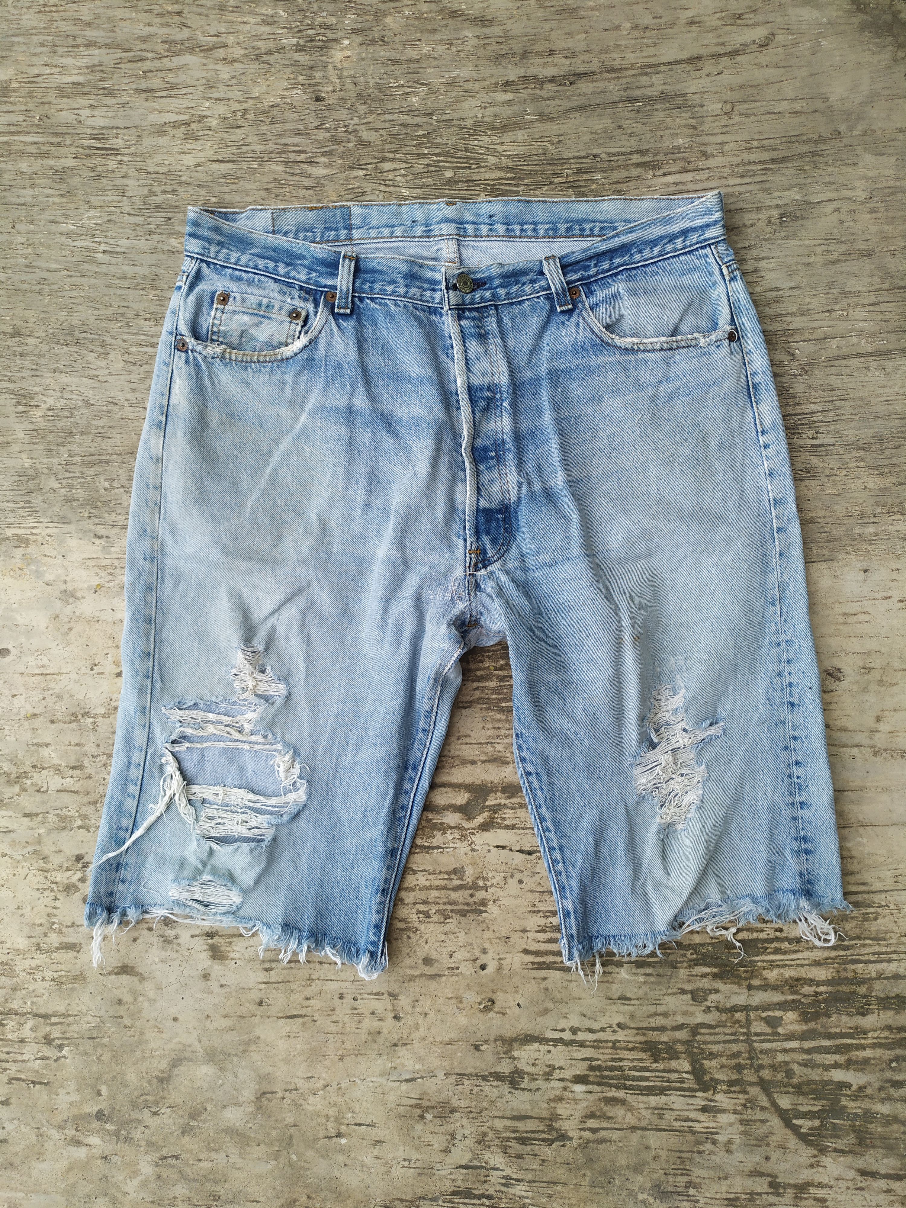 LVC × Levi's × Levi's Vintage Clothing Levi's 501 Vintage Denim Short Size US 36 / EU 52 - 2 Thumbnail