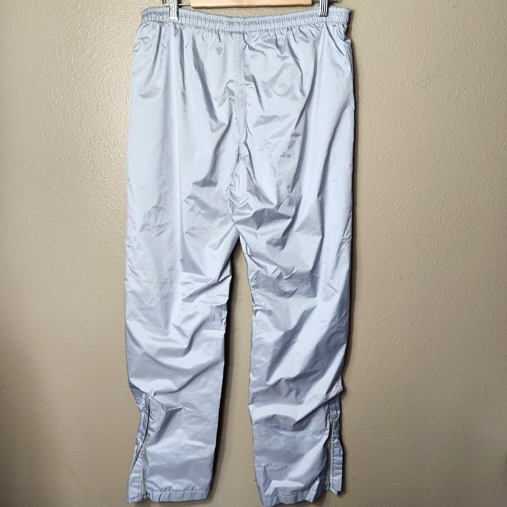 Brooks Brooks Womens Elastic Waist Zip Ankle Gray Windbreaker Pants M Size 32" / US 10 / IT 46 - 3 Thumbnail
