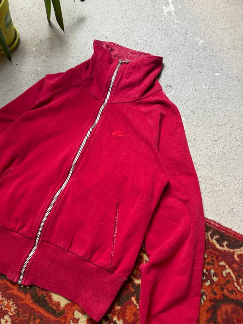 Nike × Vintage Vintage Y2K Nike 90s Embroidered Swoosh Logo Zip Up Hoodie Size L / US 10 / IT 46 - 1 Thumbnail