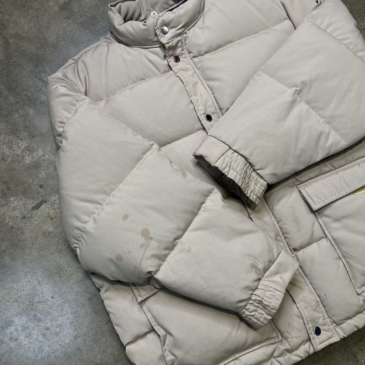 Eddie Bauer Vintage 80s Montgomery Ward Down Filled Puffer Jacket Beige Size US XL / EU 56 / 4 - 4 Thumbnail