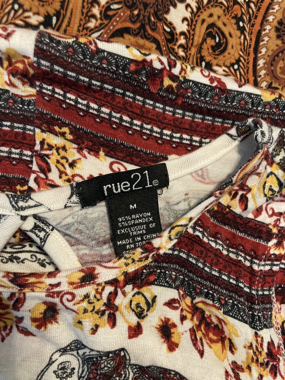 rue21 Rue 21 boho paisley elephant lightweight dress Size M / US 6-8 / IT 42-44 - 2 Thumbnail