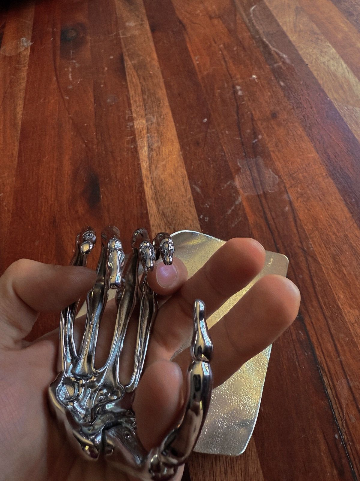 Other Dramatic Skeletal Hand Arm Cuff Bracelet Size ONE SIZE - 4 Thumbnail