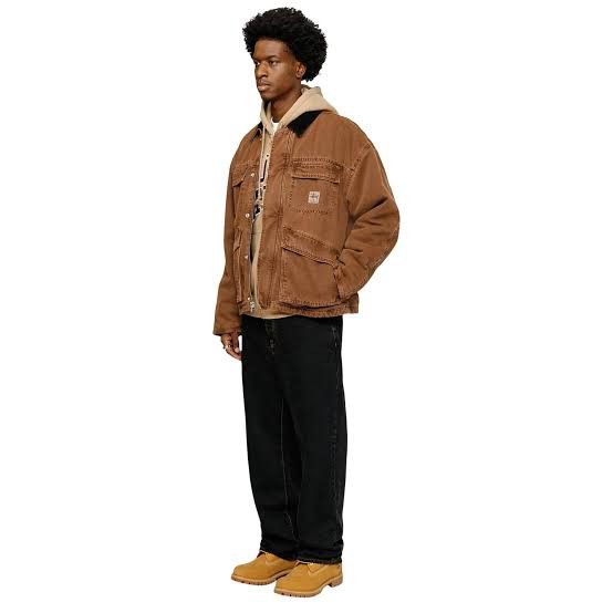 Stussy STUSSY SHOP JACKET WASHED CANVAS | Grailed