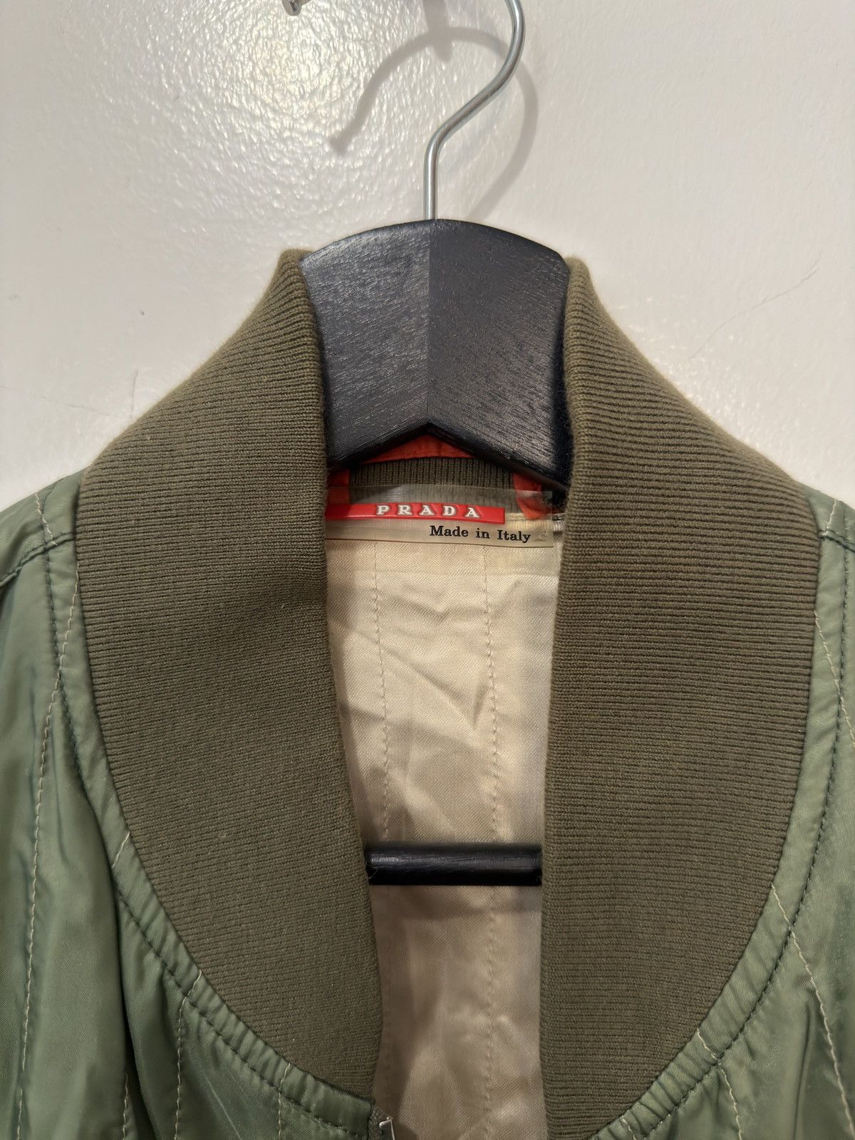 Prada Olive Quilted Liner-Bomber Size US M / EU 48-50 / 2 - 6 Thumbnail