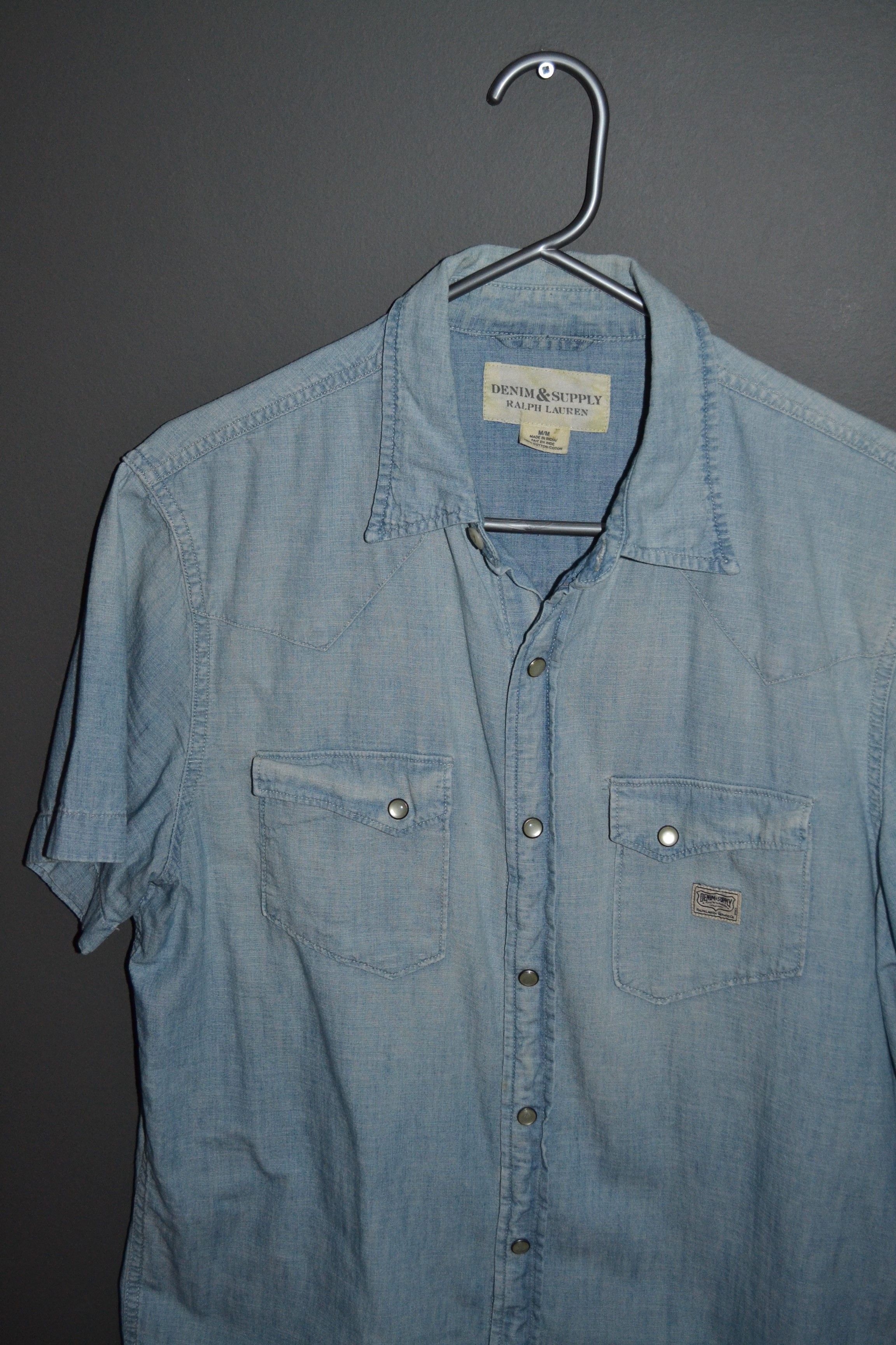 Denim & Supply Ralph Lauren × Vintage Denim & Supply Ralph Lauren Pearl M Slanted Pocket Western Size US M / EU 48-50 / 2 - 1 Thumbnail
