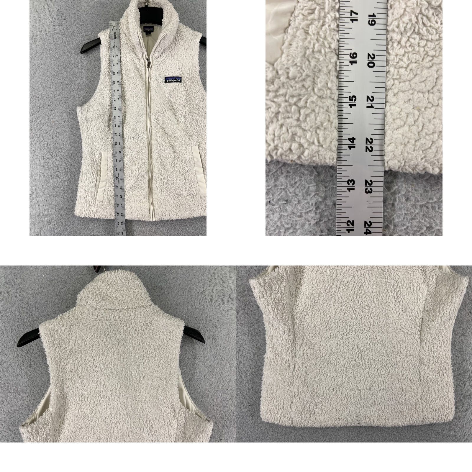 Patagonia Patagonia Vest Womens Small White 100% Polyester Fleece Full Zip Deep Pile Size S / US 4 / IT 40 - 9 Thumbnail