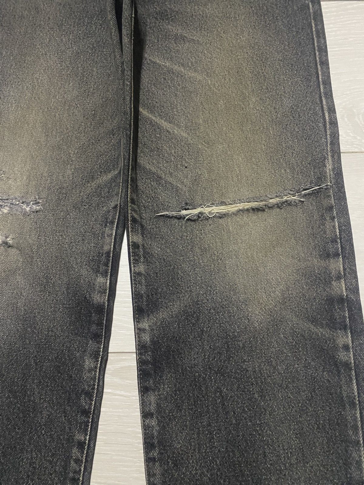Japanese Brand Japanese Brand Mud Wash Denim Tappered Leg Jeans Size US 31 - 8 Thumbnail