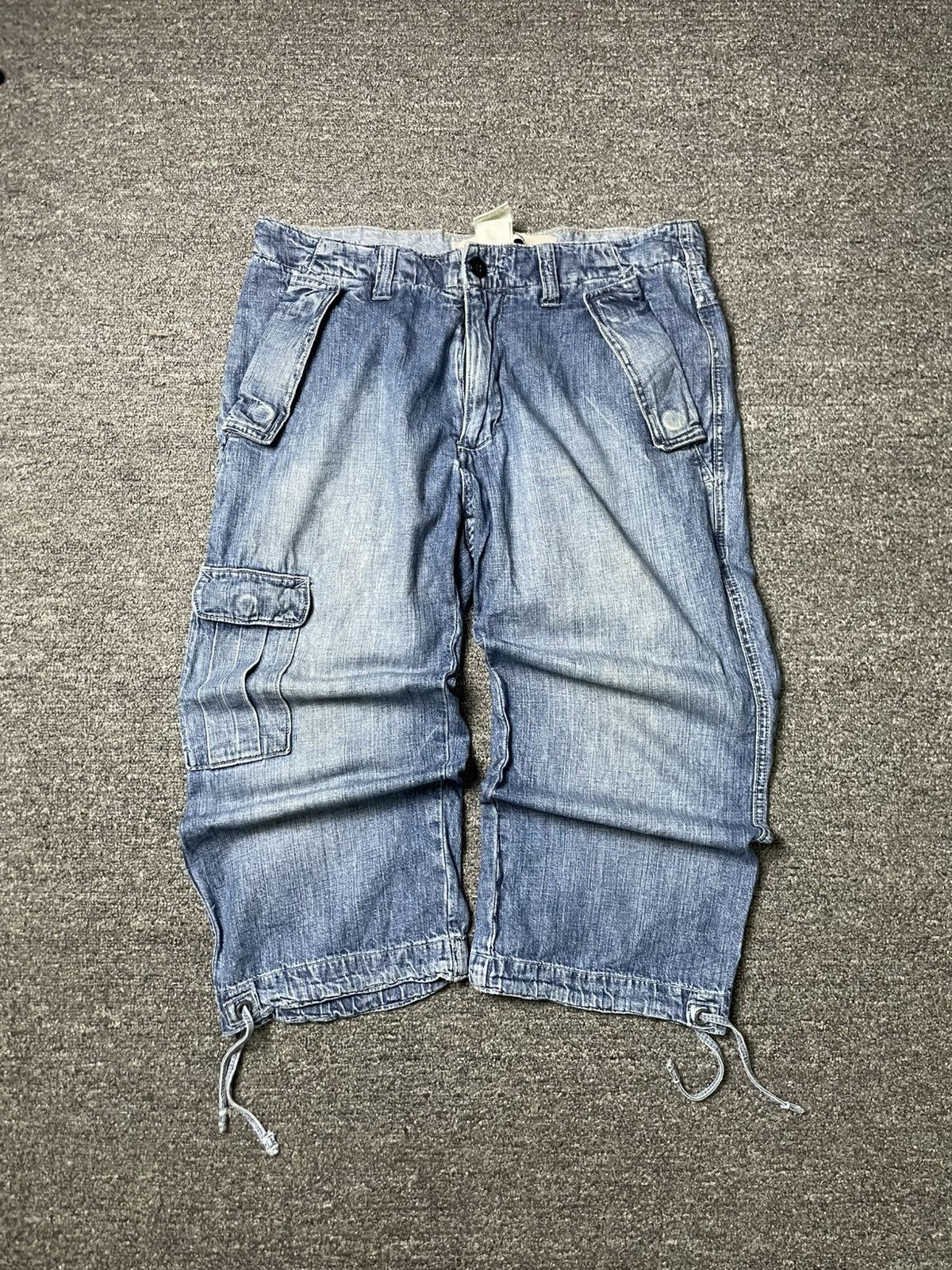 Gap × Vintage GAP Brand Three Quarter Cargo Jeans (62) Size US 30 / EU 46 - 1 Thumbnail