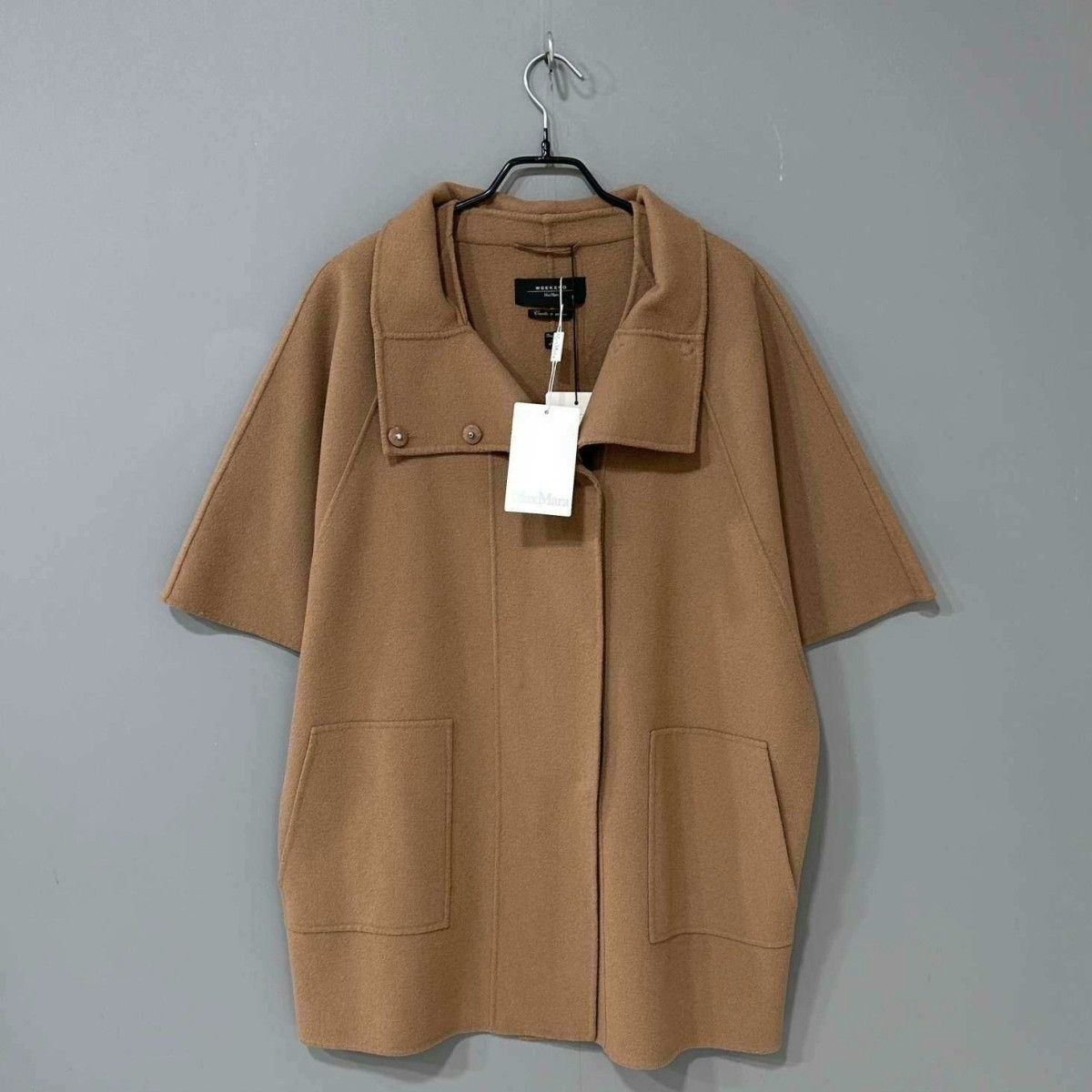 Max Mara Brown Wool Cape MaxMara Size S / US 4 / IT 40 - 1 Thumbnail