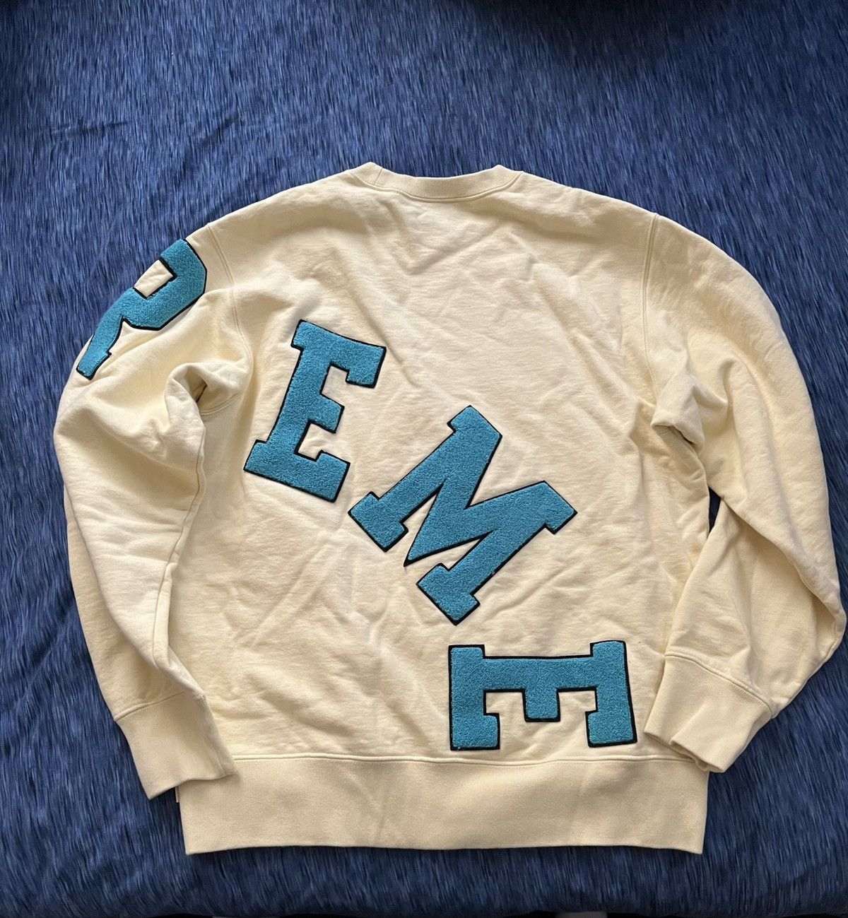 Supreme Supreme Crewneck Yellow Big Arc 2020 Size US M / EU 48-50 / 2 - 2 Thumbnail