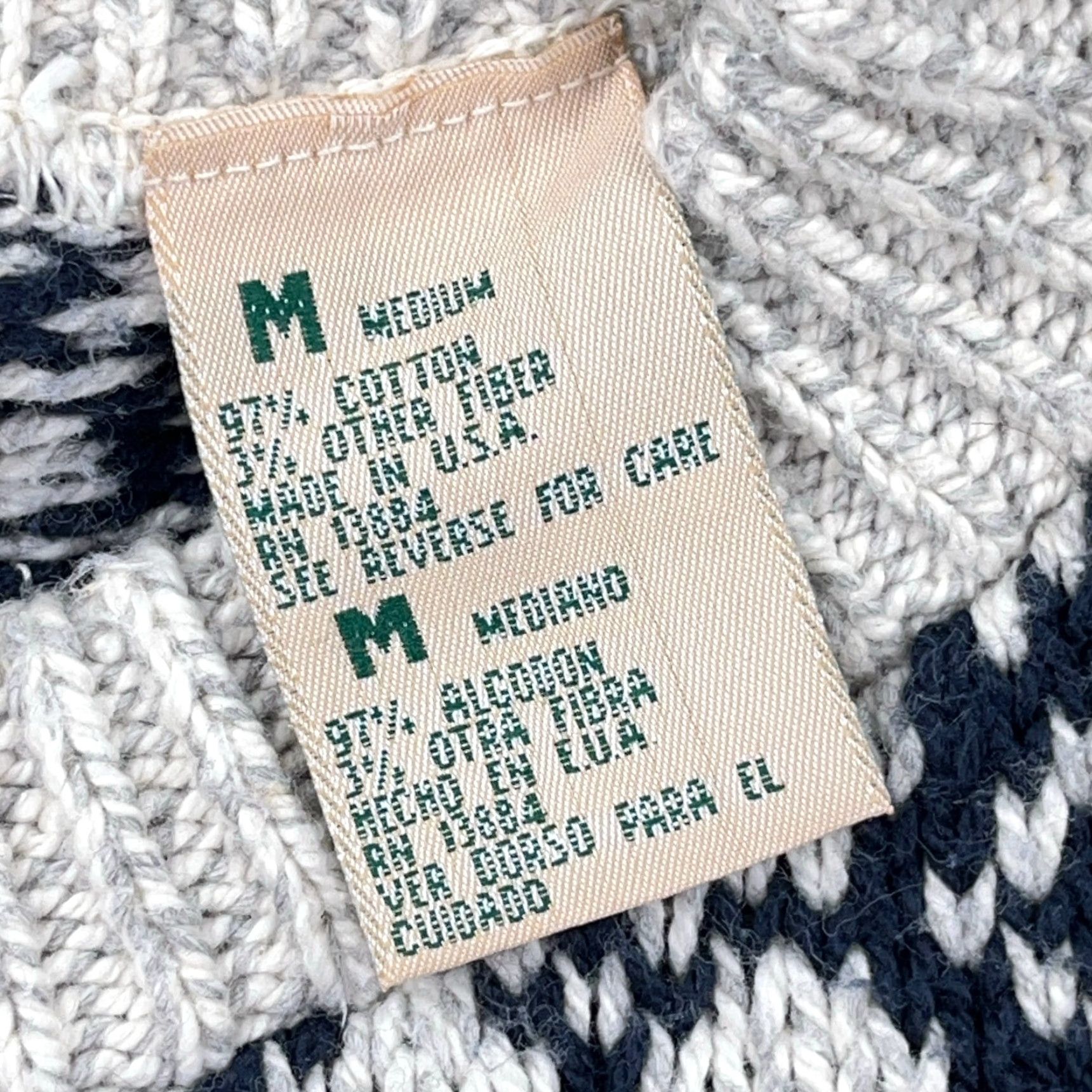 Vintage Vintage Northwest Territory Sweater Men Medium Gray Nordic Ribbed Grandpa 90s Size US M / EU 48-50 / 2 - 4 Thumbnail