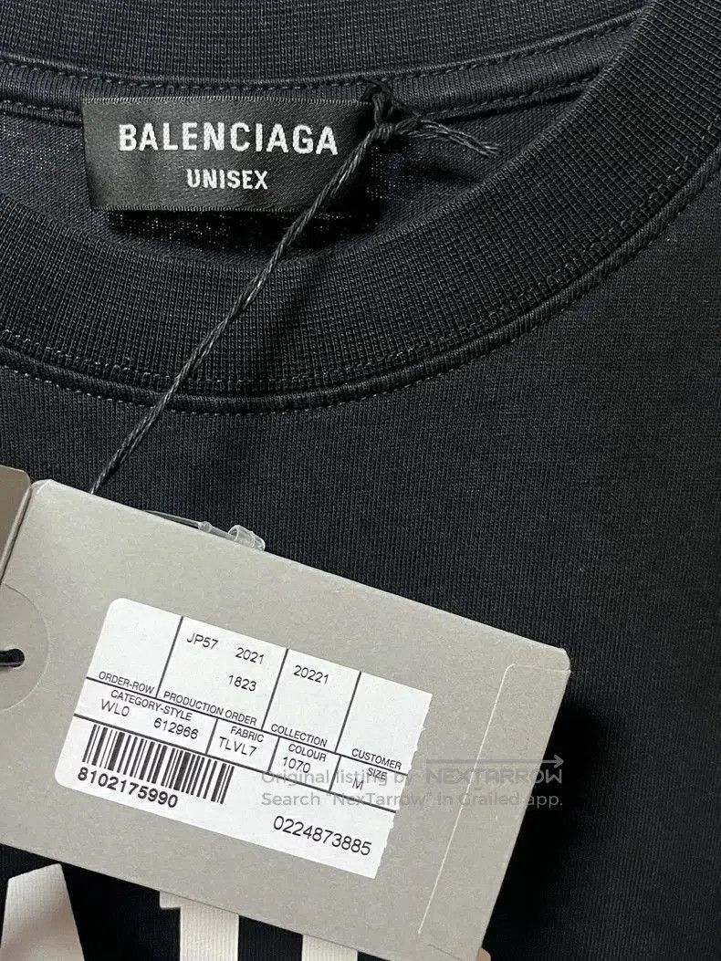 Balenciaga Balenciaga Paris Logo Black Short Sleeve. Size US M / EU 48-50 / 2 - 5 Thumbnail