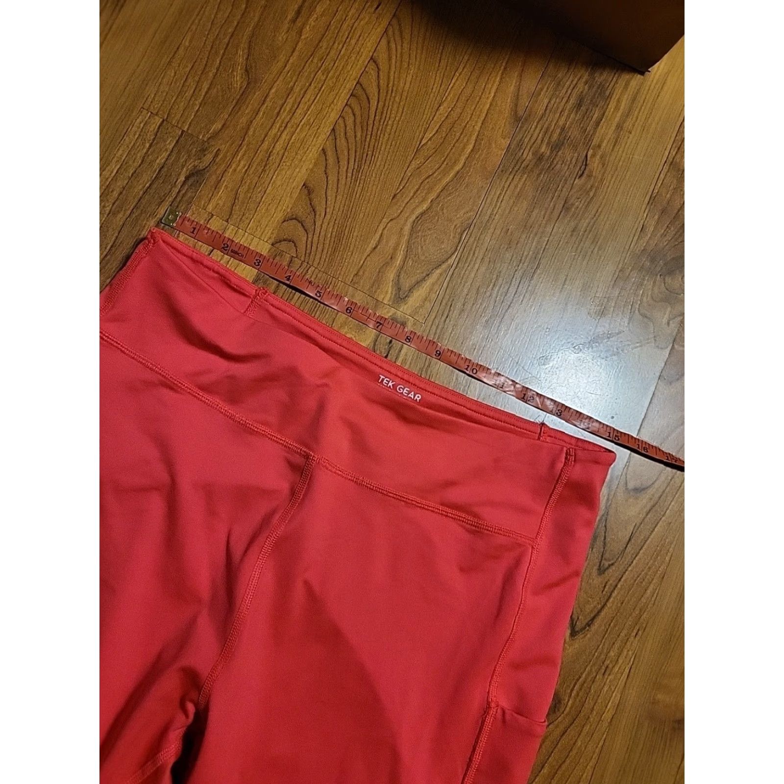 Tek Gear Womens Tek Gear Yoga Pants Pink Phone Pockets XL Tapered Leg Compression Activewear Yoga Athleisure Womens Size 40" / US 18 - 3 Thumbnail