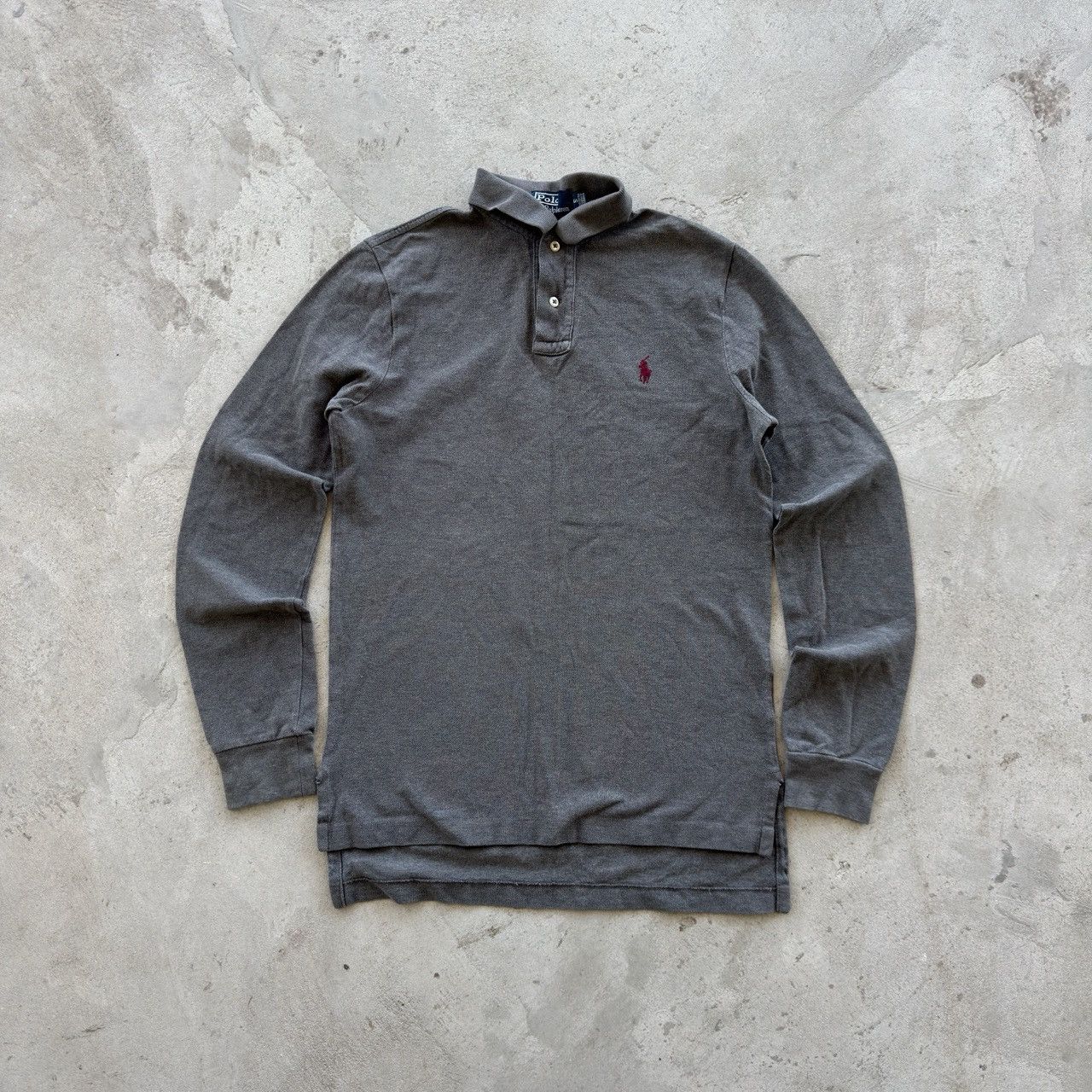 Polo Ralph Lauren Polo Ralph Lauren Grey Long Sleeve Custom Fit Shirt S Size US S / EU 44-46 / 1 - 1 Thumbnail