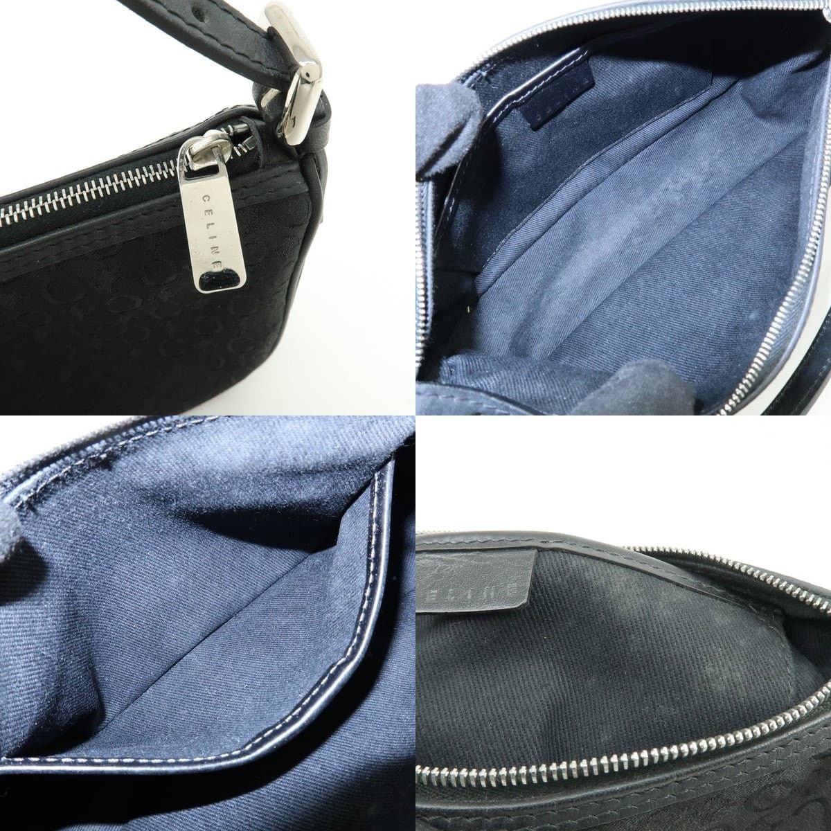 Celine Celine Macadam Coated Canvas Shoulder Bag Black Size ONE SIZE - 7 Thumbnail