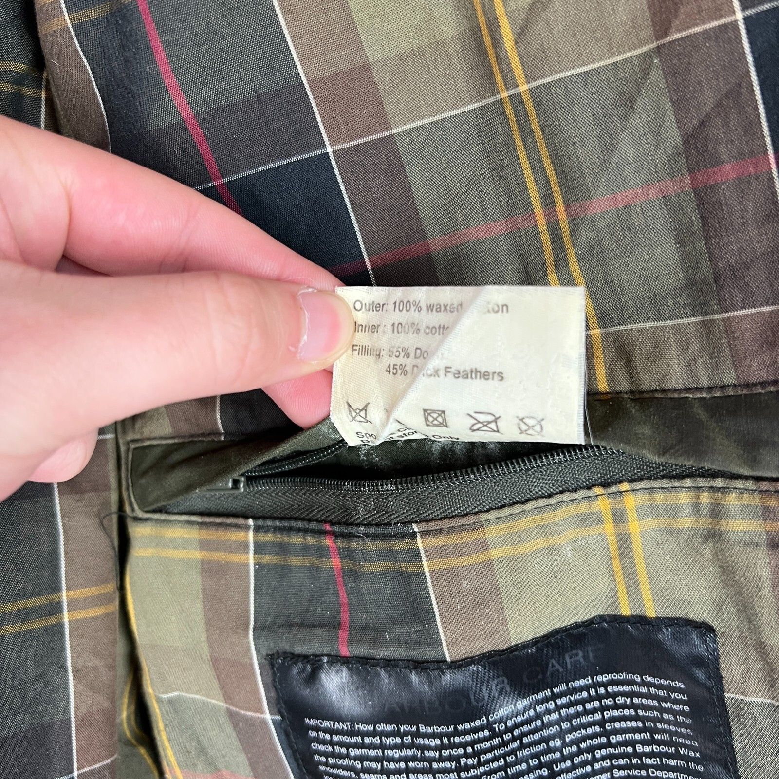 Barbour Barbour Puffer Wax Vest Men's Size XXL Green Cotton ` Size US XXL / EU 58 / 5 - 22 Thumbnail