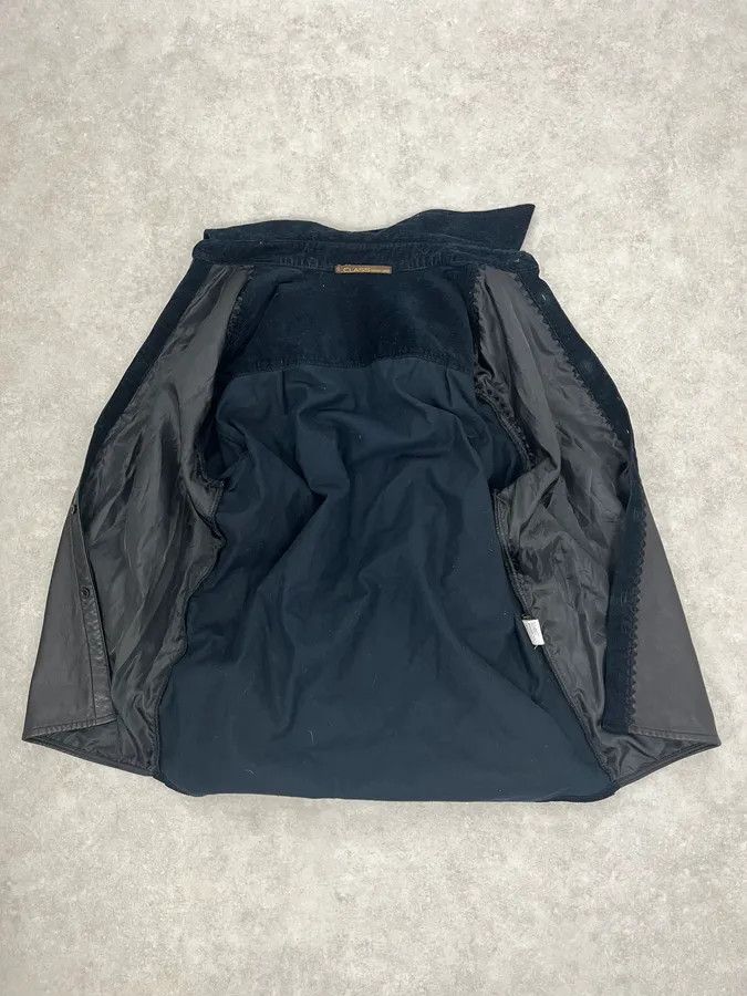 Roberto Cavalli AW2003 Roberto Cavalli Black Velvet & Leather Shirt Size US M / EU 48-50 / 2 - 8 Thumbnail