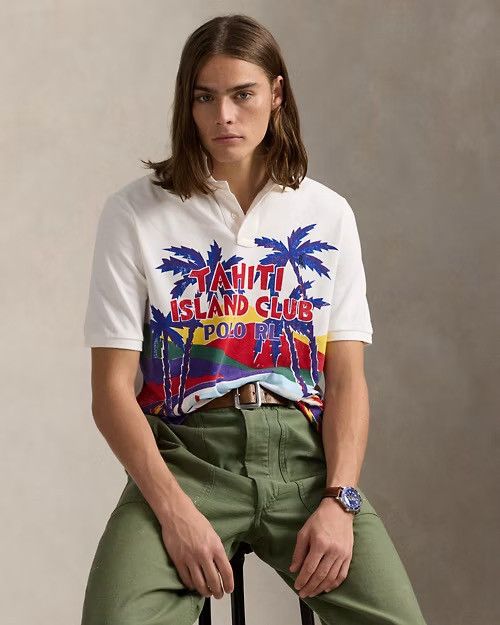 Polo Ralph Lauren Polo Ralph Lauren Classic Fit Mesh Graphic Shirt Size XL Size US XL / EU 56 / 4 - 1 Thumbnail