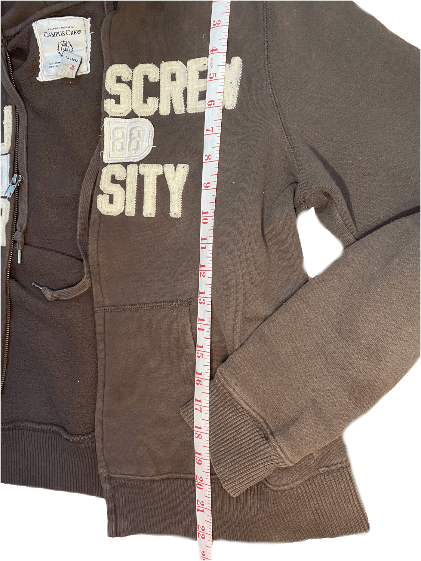 Vintage Zip Crop Hoodie Cotton Small/Large Unisex Vintage Y2K Grunge Size US S / EU 44-46 / 1 - 6 Thumbnail