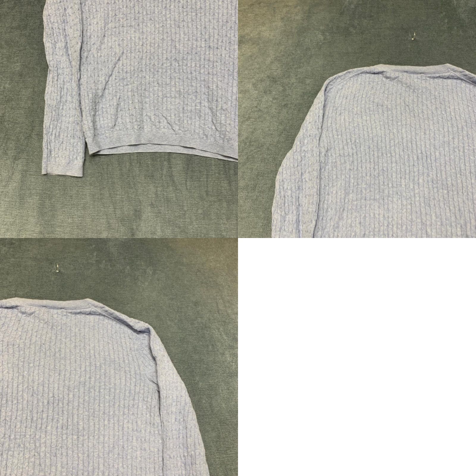 Tommy Hilfiger Tommy Hilfiger Sweater Womens Medium Light Lavender Cable Knit Cotton V-Neck Size M / US 6-8 / IT 42-44 - 9 Thumbnail