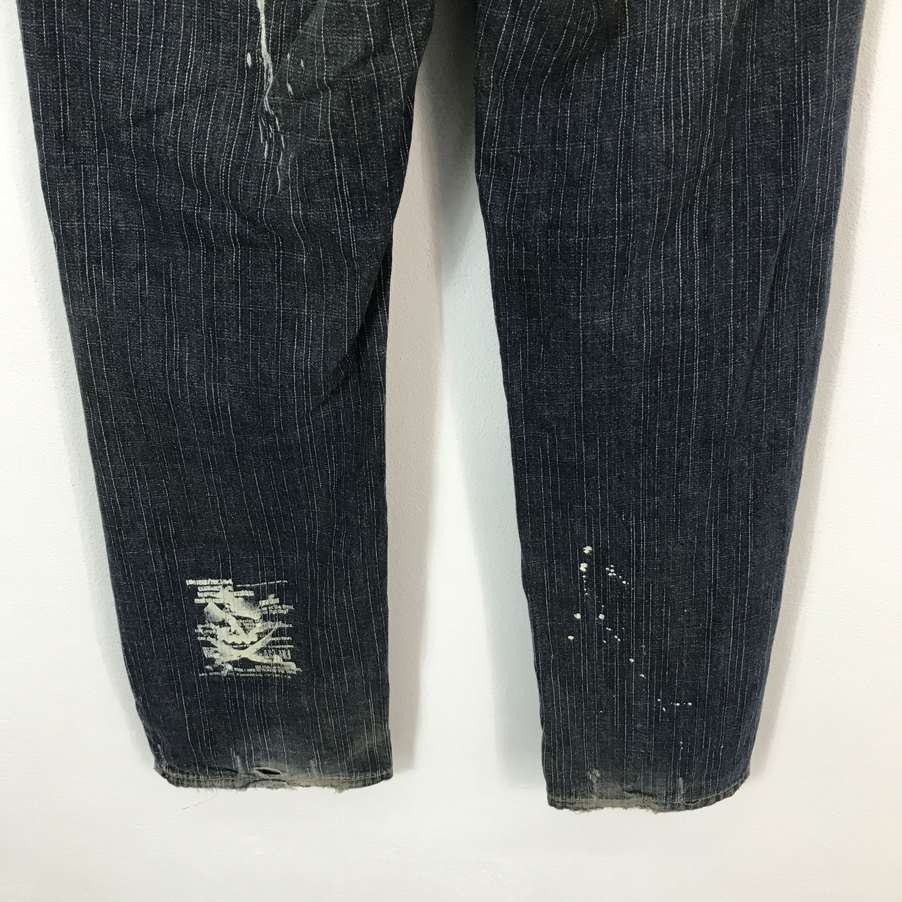 Japanese Brand ifsixwasnine japan gri gri distressed jeans pants Size US 32 / EU 48 - 6 Thumbnail
