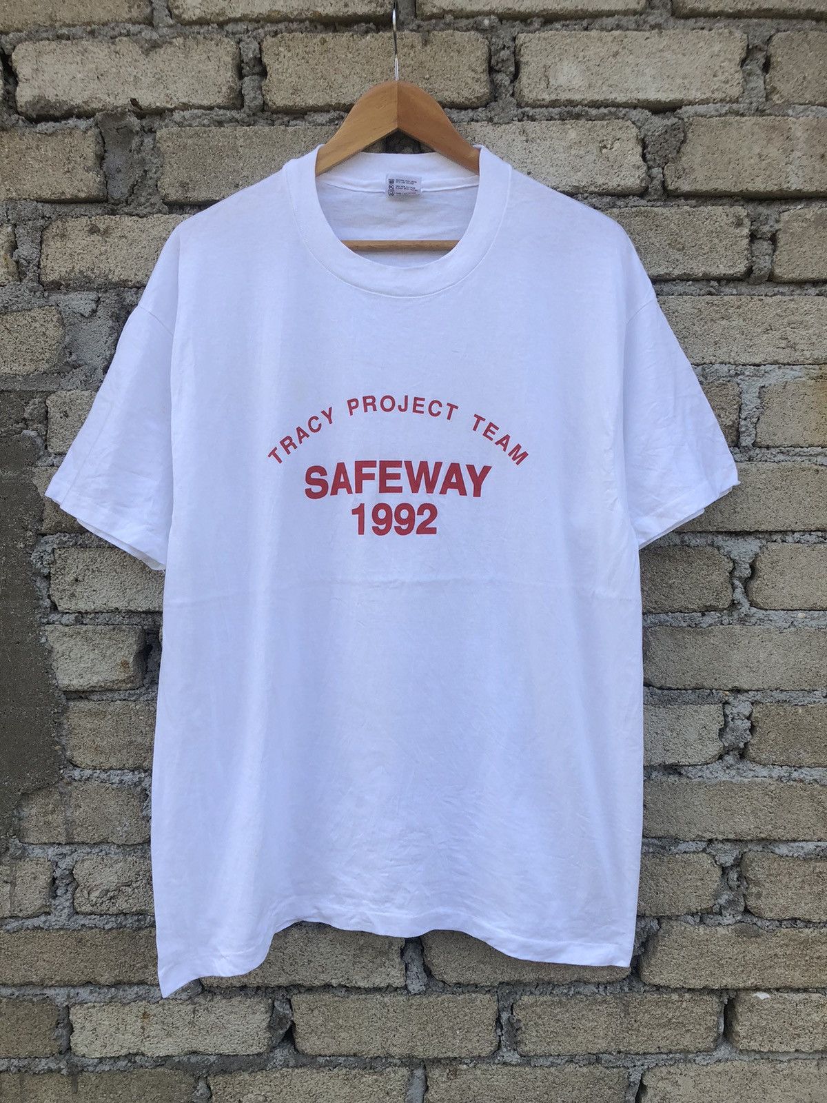 Japanese Brand × Vintage Vintage 90s Anvil 1992 Tracy Project Team Tshirts Size US XL / EU 56 / 4 - 1 Thumbnail