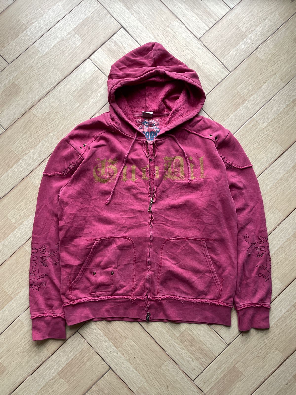 Vintage Guodil Pink Hoodie