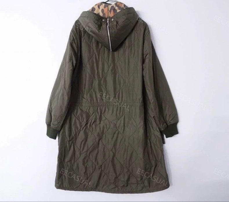Comme des Garcons Comme Des Garcons Army green long hooded padded jacket wit Size S / US 4 / IT 40 - 2 Thumbnail