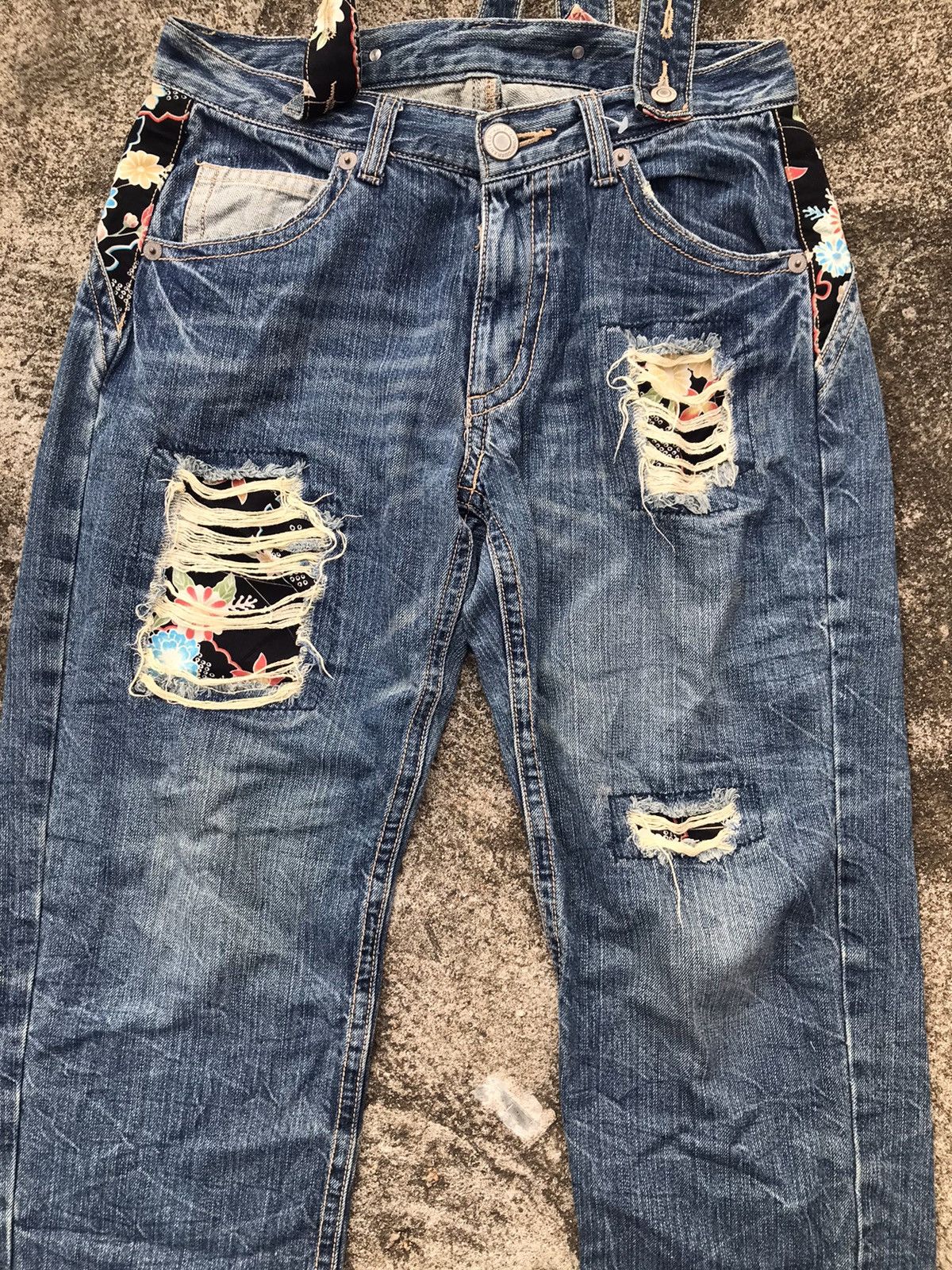Japanese Brand Japanese Brand Jeans with Suspender Size US 31 - 4 Thumbnail