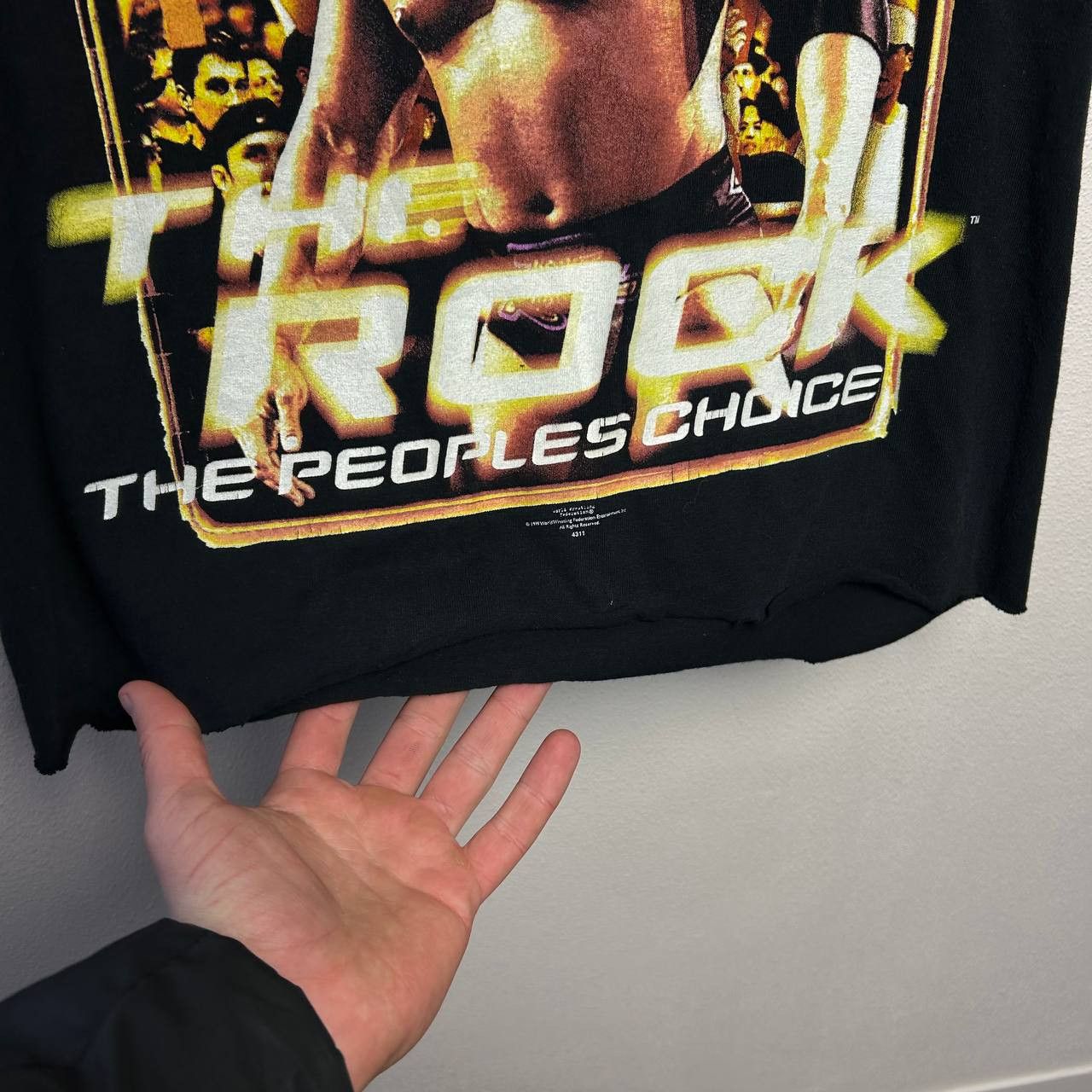 WWE Vintage WWE The Rock 1999 big logo wrestling sleeveles Size US M / EU 48-50 / 2 - 8 Thumbnail