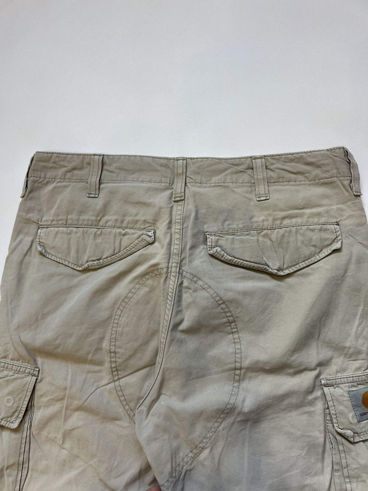 Carhartt Vintage Carhartt 00’s Shorts Cargo Bermuda Beige Size US 31 - 6 Thumbnail