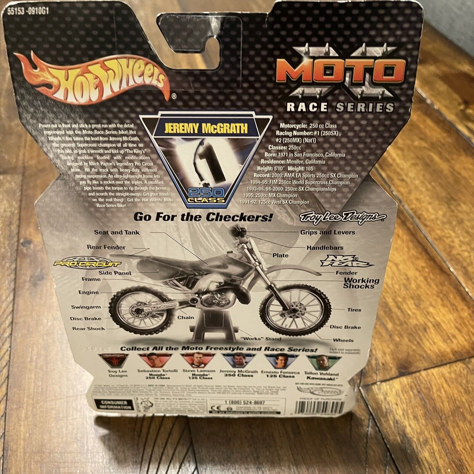 Other 2001 Hot Wheels MOTO Race Serie Champion Jeremy McGrath New Size ONE SIZE - 10 Thumbnail