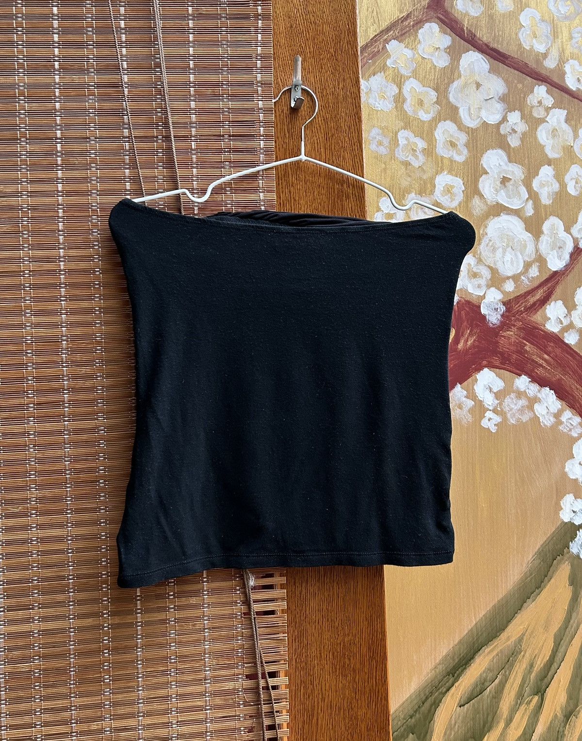 Morgan De Toi Y2K Morga De Toi Black Strapless Bandeau Tube Top Ruched Size S / US 4 / IT 40 - 3 Thumbnail