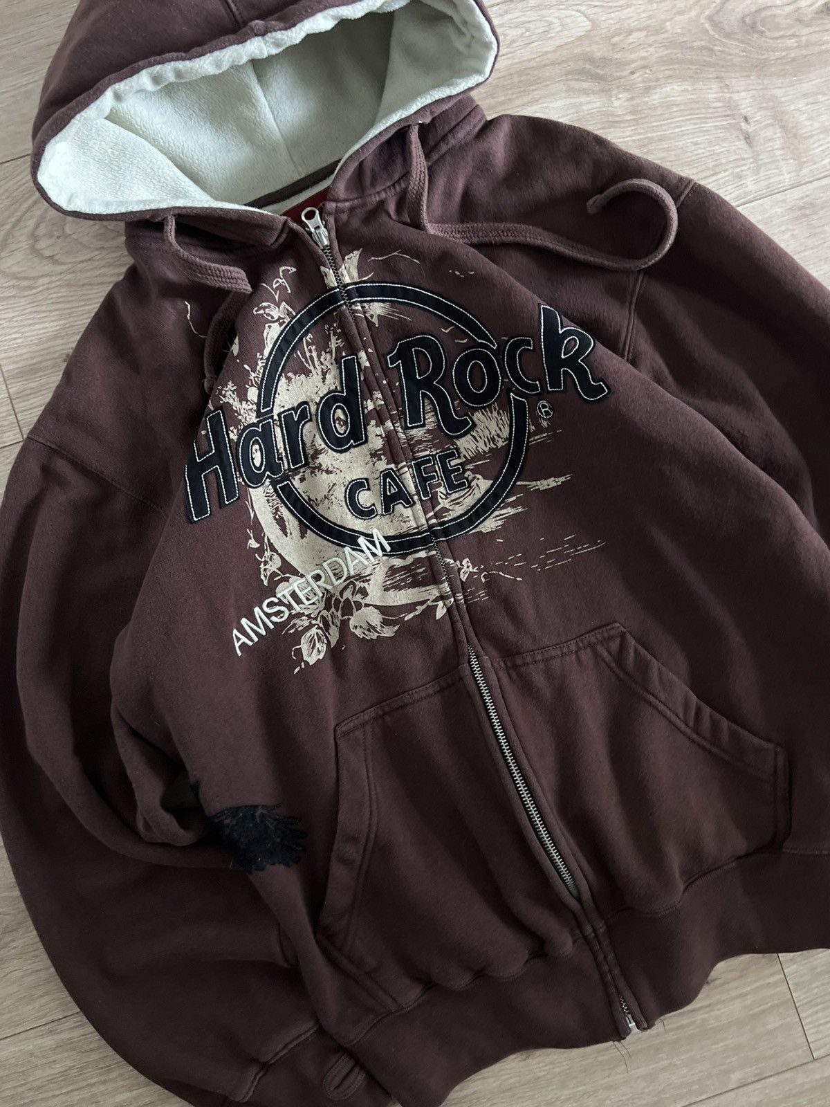 Vintage Vintage hard rock zip hoodie y2k hoodie swag Size US M / EU 48-50 / 2 - 8 Thumbnail
