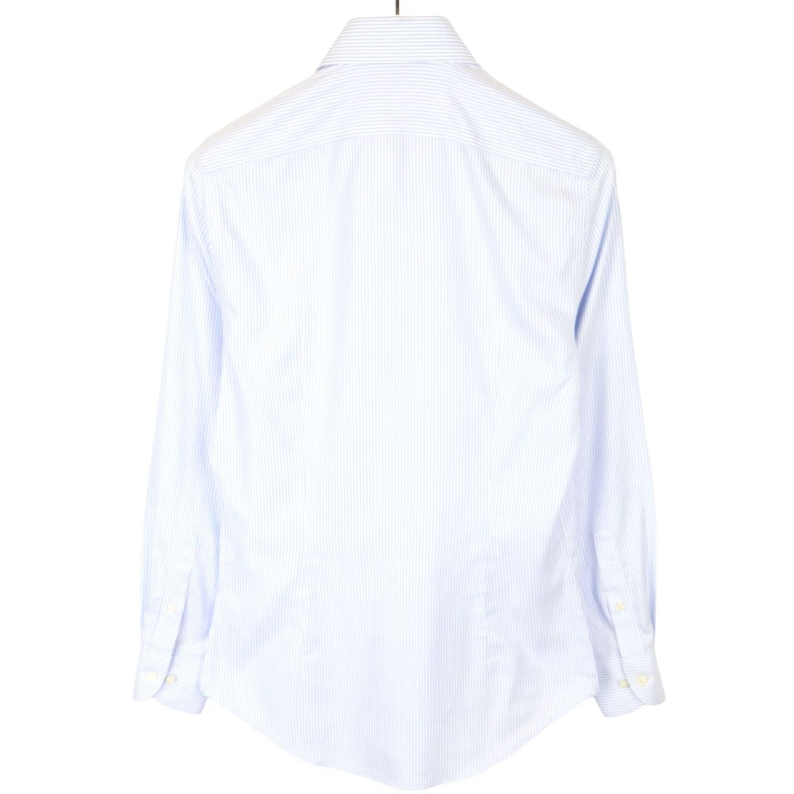 Suitsupply Suitsupply Try On Extra Slim Fit Formal Shirt Men's 37 / 14 1/2 Pinstriped Blue Shirt Size 36R - 2 Thumbnail