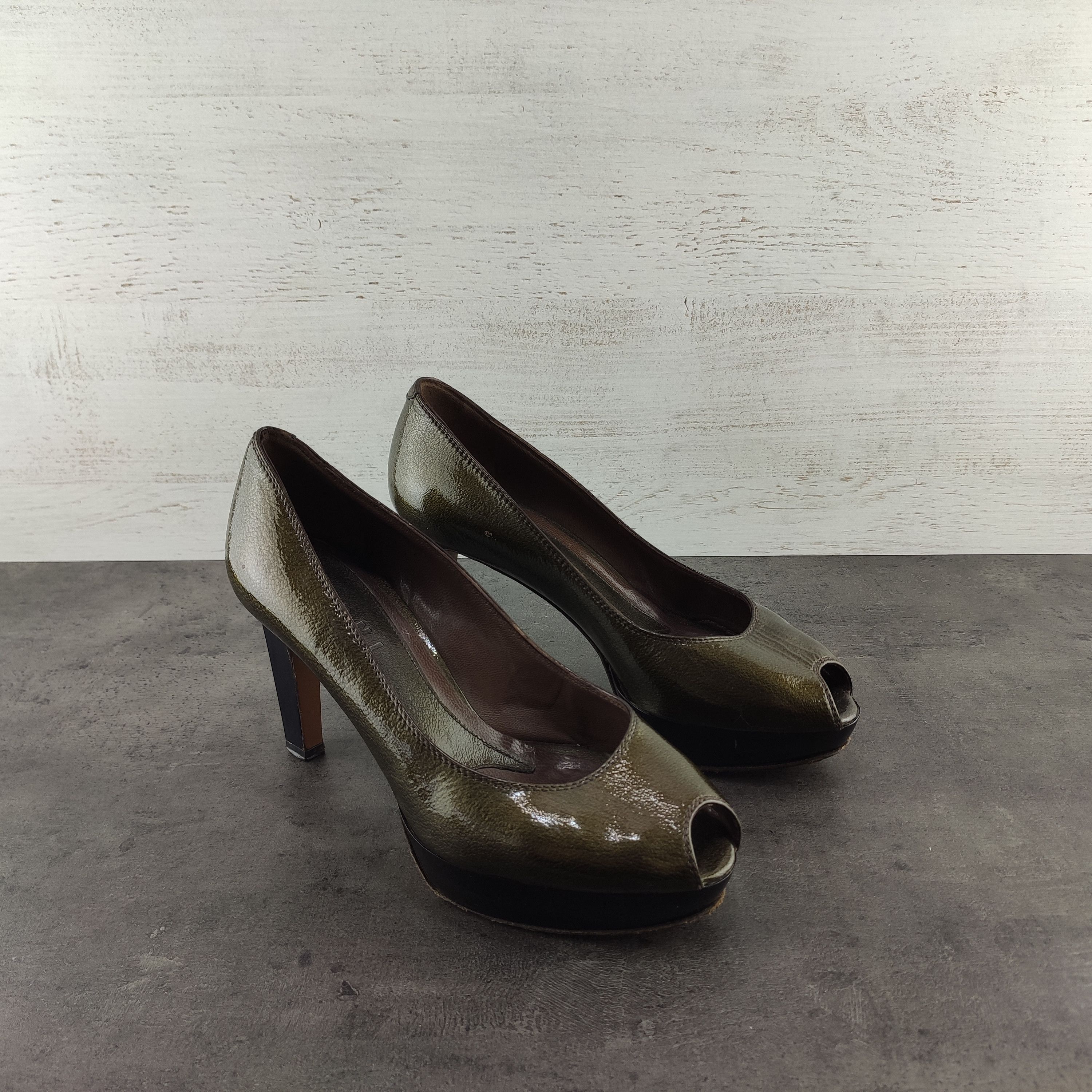 Marni Marni green patent leather heels 37.5 Size US 7.5 / IT 37.5 - 4 Thumbnail