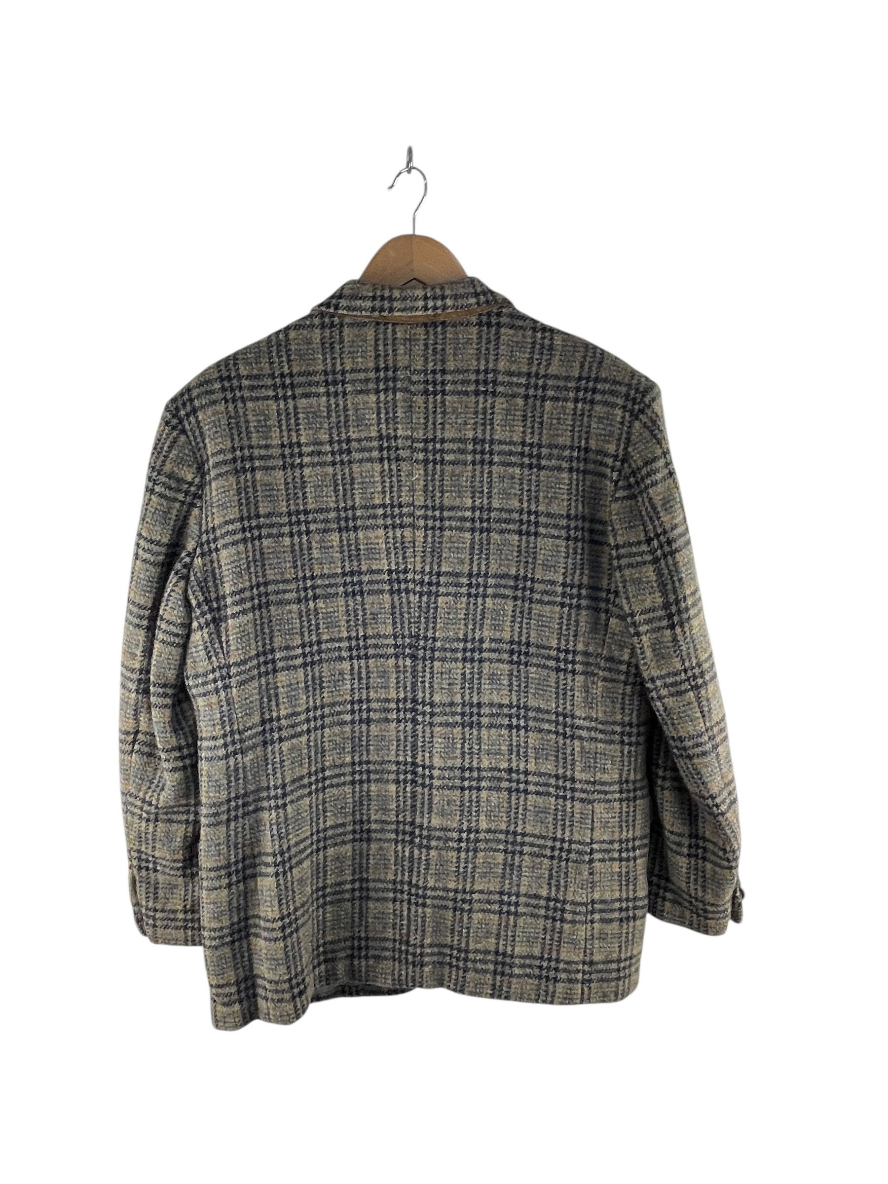 Harris Tweed Vintage Harris Tweed Octopus Army Wool Coat Jacket Size US L / EU 52-54 / 3 - 2 Thumbnail